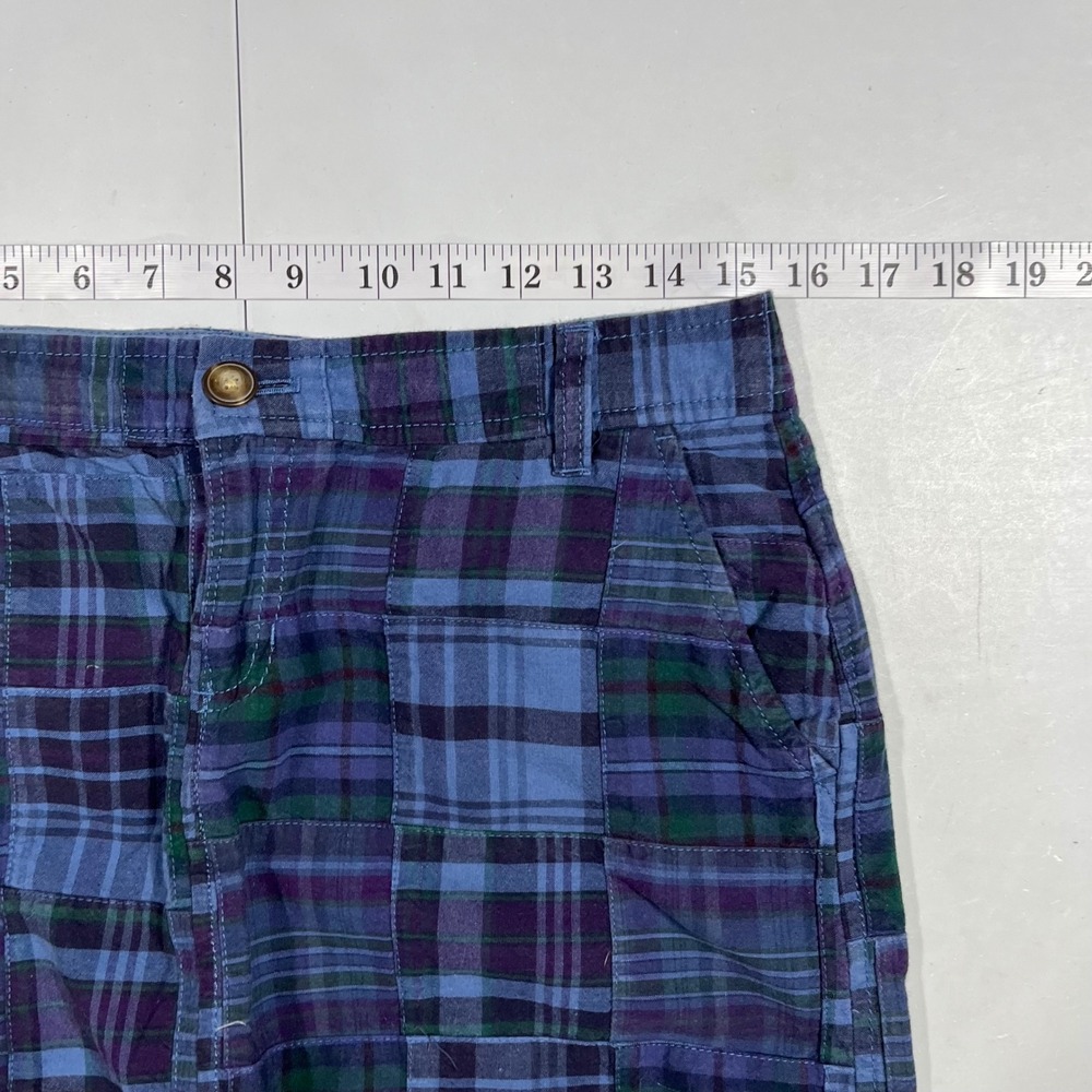 Old Navy Madras Patchwork Plaid Preppy Mini Skirt Womens Size 4 Cotton VTG 90s - Picture 6 of 9